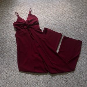 Gorgeous Maroon Luxxel Jumpsuit